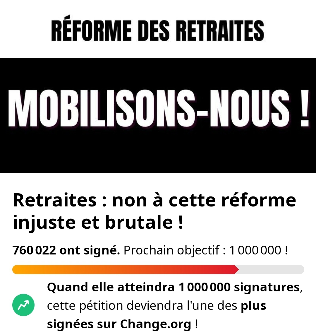 RÉFORME DES RETRAITES : SIGNEZ LA PÉTITION !