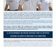 LE SCSI REVENDIQUE UNE MEILLEURE PRISE EN COMPTE DU PARCOURS DES OFFICIERS INTÉGRANT LE CCD